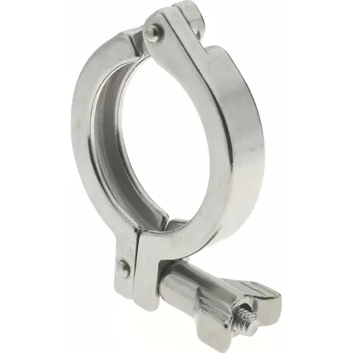 Sanitary Stainless Steel Pipe Clamp with Wing Nut: 2", Clamp Connection