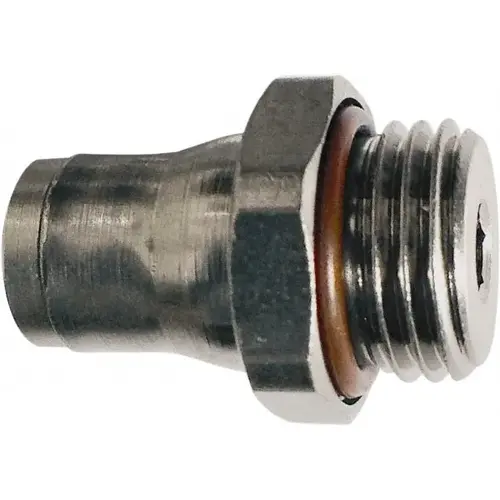 Push-To-Connect Tube to Male & Tube to Male BSPP Tube Fitting: Male Connector, 3/8" Thread Push-To-Connect Tube to Male & Tube to Male BSPP Tube Fitting: Male Connector, 3/8" Thread
