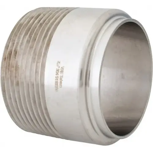 Sanitary Stainless Steel Pipe Adapter: 2-1/2", Welded Connection Sanitary Stainless Steel Pipe Adapter: 2-1/2", Welded Connection