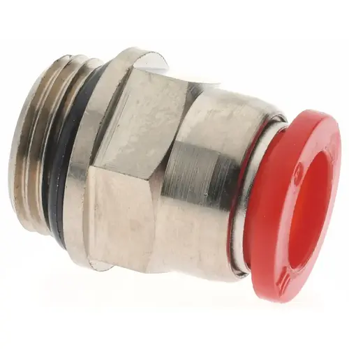 Push-To-Connect Tube to Male & Tube to Male BSPP Tube Fitting: ISO G Male Connector, Straight, 3/8" Thread