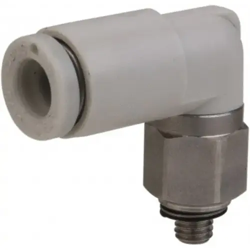 Push-to-Connect Tube Fitting: Male Elbow, M5 x 0.8 Thread