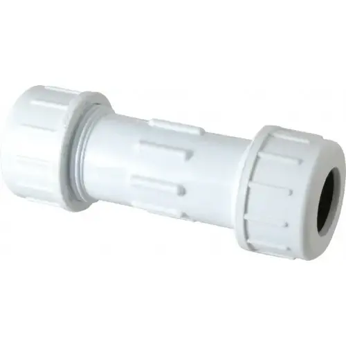 3/4" Pipe, PVC Compression Pipe Coupling 3/4" Pipe, PVC Compression Pipe Coupling