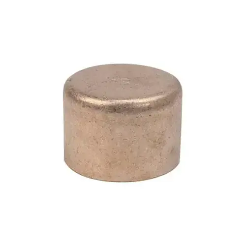 Wrot Copper Pipe End Cap: 5/8" Fitting, C, Solder Joint Wrot Copper Pipe End Cap: 5/8" Fitting, C, Solder Joint