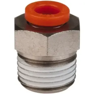 SMC PNEUMATICS KQ2H03-34NS Push-to-Connect Tube Fitting: Connector, 1/8" Thread, 5/32" OD