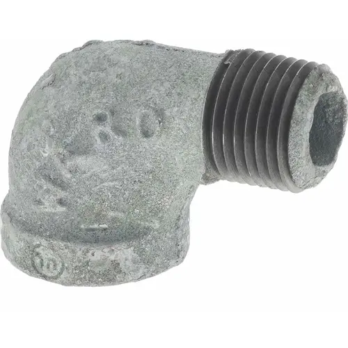 Malleable Iron Pipe 90 degree Street Elbow: 1/2" Fitting Malleable Iron Pipe 90 degree Street Elbow: 1/2" Fitting