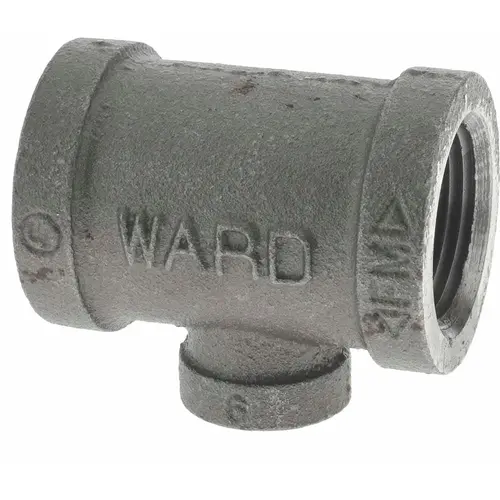 Black Reducer: 3/4 x 3/4 x 1/4", Threaded