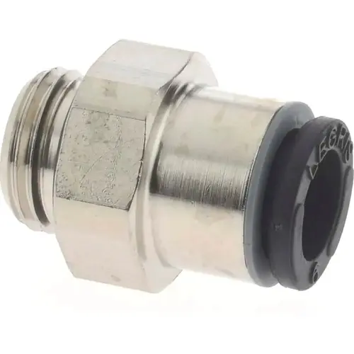 Push-To-Connect Tube Fitting: Connector, 1/8" Thread