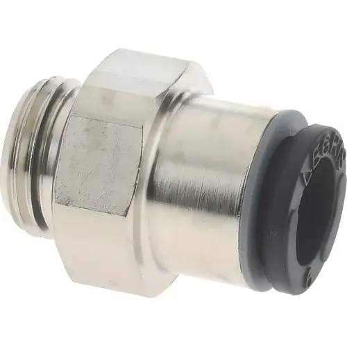 Push-To-Connect Tube Fitting: Connector, 1/8" Thread Push-To-Connect Tube Fitting: Connector, 1/8" Thread