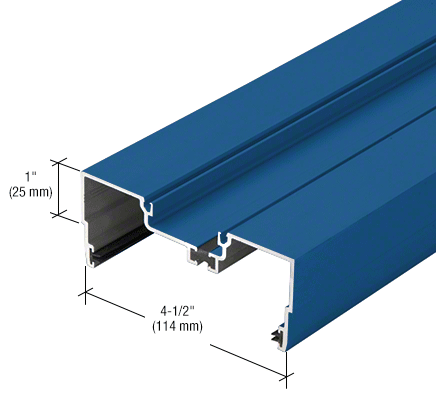 CRL-U.S. Aluminum 1T47071 Custom KYNAR Paint Male Expansion Mullion, Thermally Improved - 24'-2" Stock Length