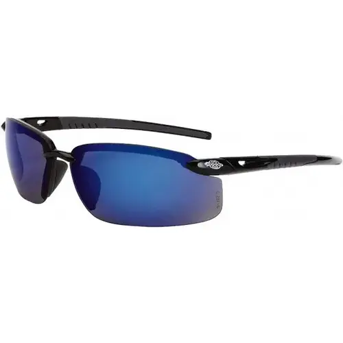 Safety Glass: Scratch-Resistant, Polycarbonate, Blue Lenses, Full-Framed, UV Protection Safety Glass: Scratch-Resistant, Polycarbonate, Blue Lenses, Full-Framed, UV Protection