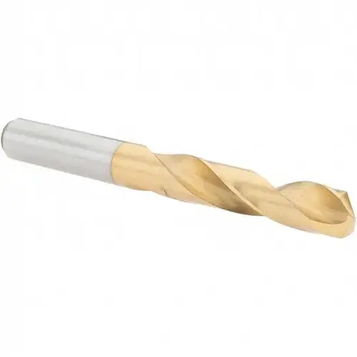 Screw Machine Length Drill Bit: 5/16" Dia, Cobalt Straw Screw Machine Length Drill Bit: 5/16" Dia, Cobalt Straw