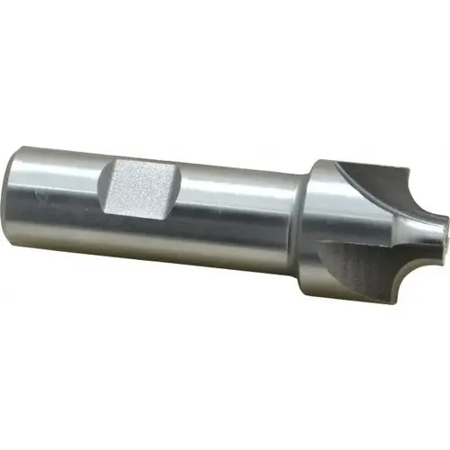 Corner Rounding End Mill: 1/4" Radius, 1" Dia, 4 Flutes, High Speed Steel Bright/Uncoated