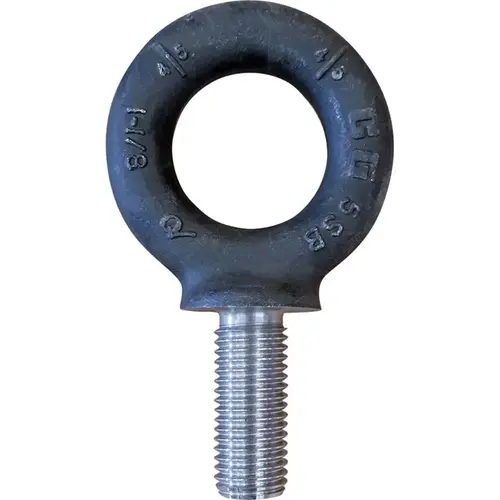 Lifting Eye Bolt: With Shoulder, 3/8-16 x 1-1/4 Thread, Forged Steel