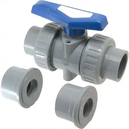 True Union Manual Ball Valve: 1-1/4" Pipe, Full Port