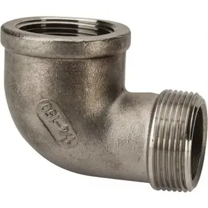 Value Collection 4SLB9011/4 Pipe 90 degree Street Elbow: 1-1/4" Fitting, 304 Stainless Steel