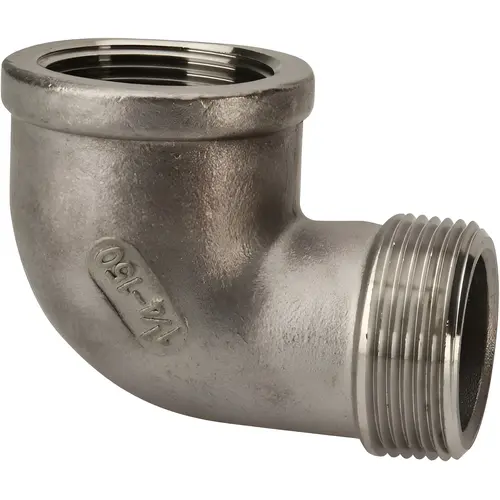 Pipe 90 degree Street Elbow: 1-1/4" Fitting, 304 Stainless Steel Pipe 90 degree Street Elbow: 1-1/4" Fitting, 304 Stainless Steel