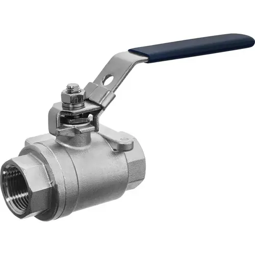 Threaded Manual Ball Valve: 2" Pipe, Full Port