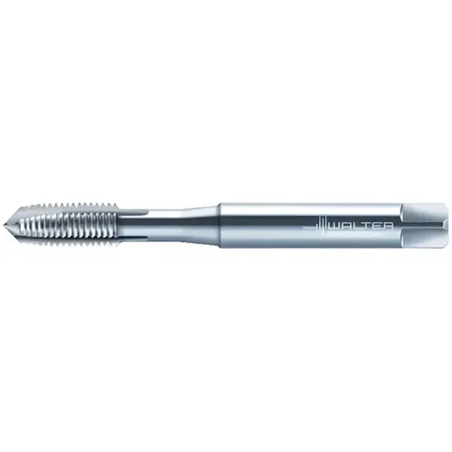 Spiral Point Tap: M1x0.25 Metric, 2 Flutes, Plug Chamfer, 6H Class of Fit, High-Speed Steel-E, Bright/Uncoated Spiral Point Tap: M1x0.25 Metric, 2 Flutes, Plug Chamfer, 6H Class of Fit, High-Speed Steel-E, Bright/Uncoated