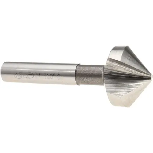 Countersink: 1" Head Dia, 100 degree Included Angle, 3 Flutes, Cobalt Steel, Right Hand Cut