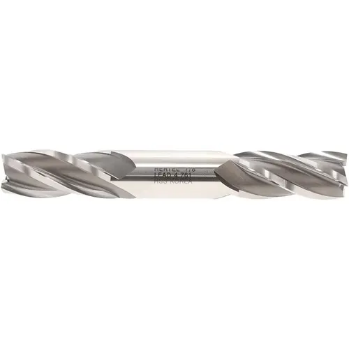 Square End Mill: 7/8" Dia, 4 Flutes, 1-7/8" LOC, High Speed Steel, 30 degree Helix Square End Mill: 7/8" Dia, 4 Flutes, 1-7/8" LOC, High Speed Steel, 30 degree Helix