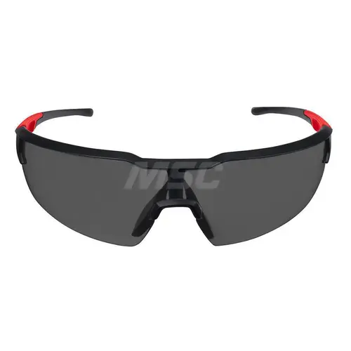 Safety Glasses: Scratch Resistant, Plastic, Black Lenses, N/A Safety Glasses: Scratch Resistant, Plastic, Black Lenses, N/A