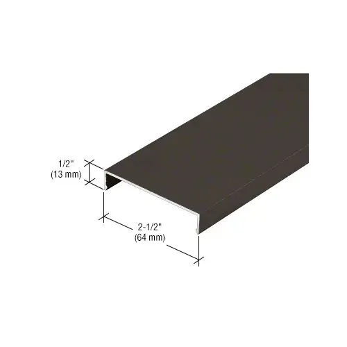 Face Cap, Dark Bronze/Black Anodized Class 1 - 24'-2"