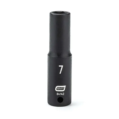 Impact Socket: 1/4" Drive, 7mm Socket, Hex Drive Impact Socket: 1/4" Drive, 7mm Socket, Hex Drive