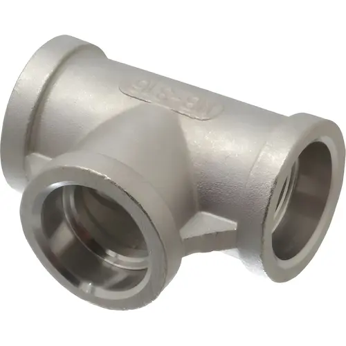 Pipe Tee: 3/4" Fitting, 316 Stainless Steel Pipe Tee: 3/4" Fitting, 316 Stainless Steel