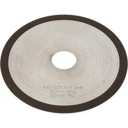 Cut-Off Wheel: Type 1A1R, 4" Dia, 1/32" Thick, 3/4" Hole, Diamond Cut-Off Wheel: Type 1A1R, 4" Dia, 1/32" Thick, 3/4" Hole, Diamond