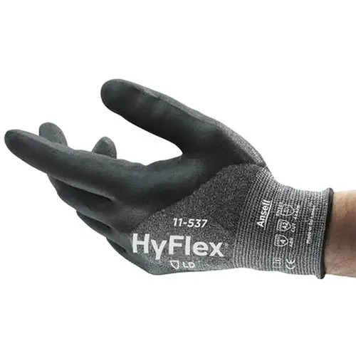 Series 11-537 Cut, Puncture & Abrasive-Resistant Gloves: Size XS, ANSI Cut A2, ANSI Puncture 4, Silicone-Free Nitrile, Synthetic