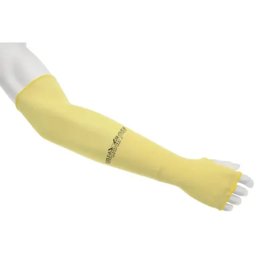 Cut-Resistant Sleeves: Size Standard, Kevlar, Yellow Cut-Resistant Sleeves: Size Standard, Kevlar, Yellow