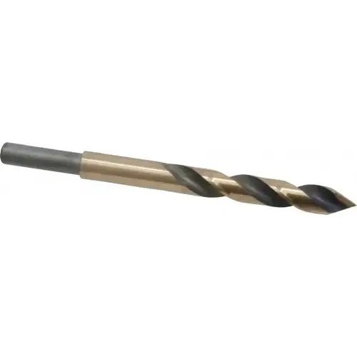 Reduced Shank Drill Bit: 5/16 inch Dia, 1/4 inch Shank Dia, 60 0, High Speed Steel Bright/Uncoated