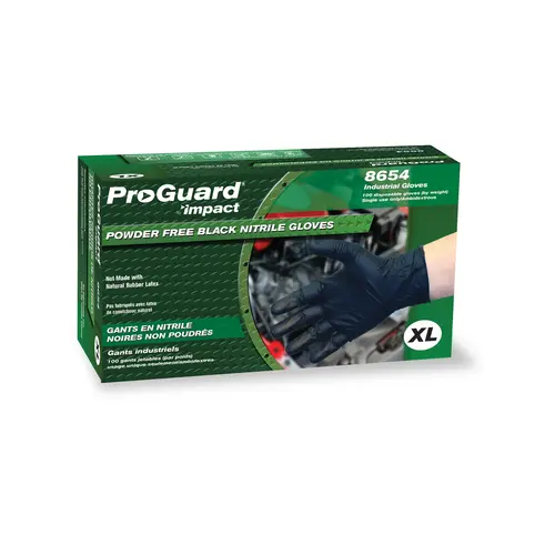 PRO-GUARD NITRILE GLOVES BLACK POWDER FREE PRO-GUARD NITRILE GLOVES BLACK POWDER FREE