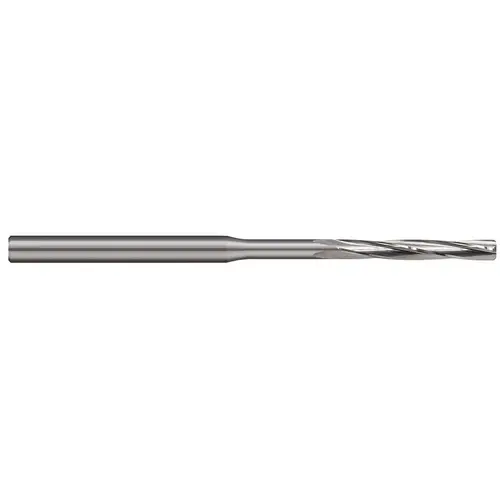 Chucking Reamer: 0.1870" Dia, 4" OAL, 1" Flute Length, Straight-Cylindrical Shank, Solid Carbide Bright/Uncoated Chucking Reamer: 0.1870" Dia, 4" OAL, 1" Flute Length, Straight-Cylindrical Shank, Solid Carbide Bright/Uncoated
