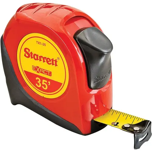 Tape Measure: 35 ft Long, 1" Width, Yellow Blade Nylon Tape Measure: 35 ft Long, 1" Width, Yellow Blade Nylon