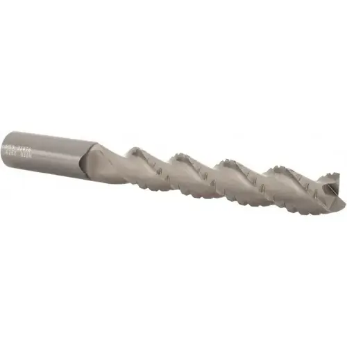 Corner Radius End Mill: 5/8" Dia, 3-3/4" LOC, 0.03" Radius, 3 Flutes, Solid Carbide Corner Radius End Mill: 5/8" Dia, 3-3/4" LOC, 0.03" Radius, 3 Flutes, Solid Carbide