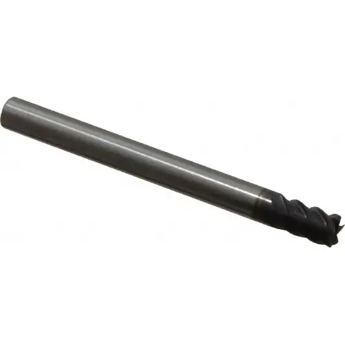 Square End Mill: 3/16 inch Dia, 5/16 inch LOC, 3/16 inch Shank Dia, 2 inch OAL, 5 Flutes, Solid Carbide Square End Mill: 3/16 inch Dia, 5/16 inch LOC, 3/16 inch Shank Dia, 2 inch OAL, 5 Flutes, Solid Carbide