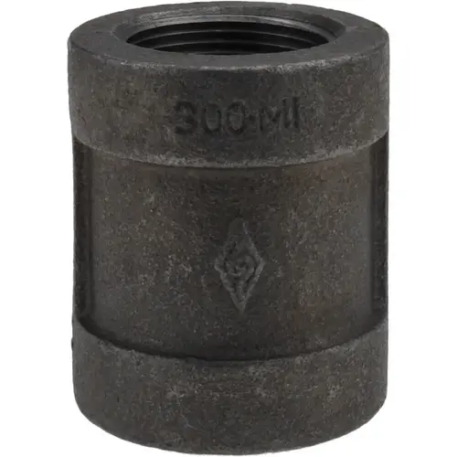 Black Coupling: 1-1/4", Threaded