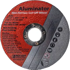 Rex Cut Abrasives 800201 Cutoff Wheels; Wheel Diameter (Inch): 4-1/2 ; Wheel Thickness (Inch): 0.045 ; Hole Size (Inch): 7/8 ; Abrasive Material: Aluminum Oxide ; Reinforced: Reinforced ; Grit: 46