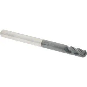 Accupro 12184738 Ball End Mill: 0.125" Dia, 0.25" LOC, 4 Flute, Solid Carbide AlTiN