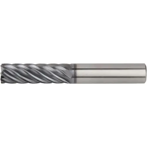 Corner Radius End Mill: 3/4" Dia, 2-1/4" LOC, 38 deg Helix, WS15PE Coated, Corner Radius End, Centercutting Series 7V1E