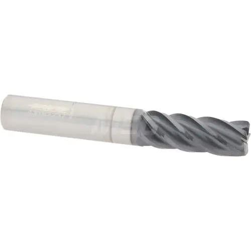 Corner Radius End Mill: 3/8" Dia, 1" LOC, 0.0400" Radius, 5 Flute, Solid Carbide AlTiN Corner Radius End Mill: 3/8" Dia, 1" LOC, 0.0400" Radius, 5 Flute, Solid Carbide AlTiN
