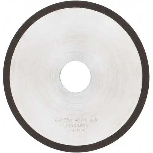 Cutoff Wheel: Type 1A1R, 6" Dia, 0.035" Thick, 1-1/4" Hole, Diamond Cutoff Wheel: Type 1A1R, 6" Dia, 0.035" Thick, 1-1/4" Hole, Diamond