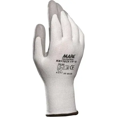 Cut-Resistant Gloves: Size X-Large, ANSI Cut A3, ANSI Puncture 2, Polyurethane, Series KryTech 584 Cut-Resistant Gloves: Size X-Large, ANSI Cut A3, ANSI Puncture 2, Polyurethane, Series KryTech 584