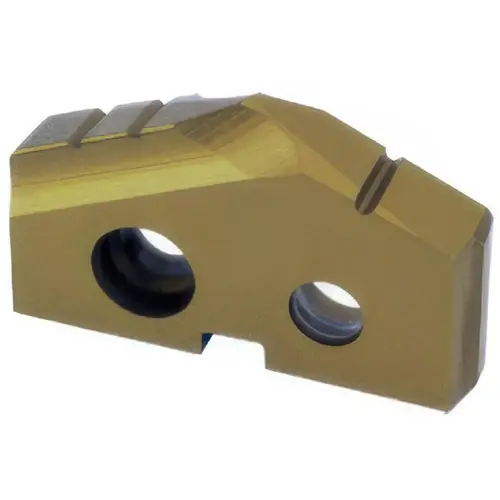 Spade Drill Insert: 19/32" Dia, Seat Size 0, Cobalt TiN