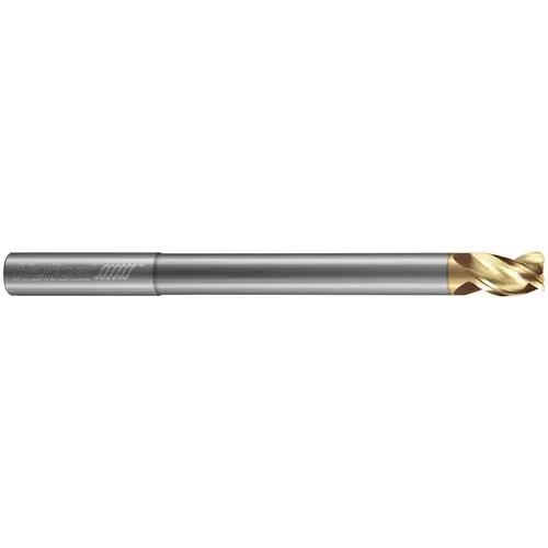 Corner Radius End Mill: 1/2" Dia, 5/8" LOC, APLUS Coated, Proprietary, Corner Radius End, Series HXF