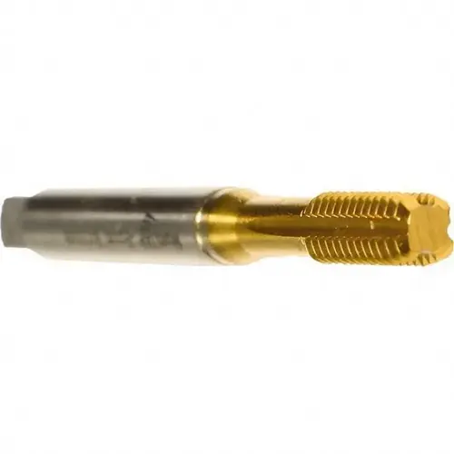 Thread Forming Tap: M6x1.00 Metric, 6H Class of Fit, Bottoming, Cobalt, TiN Coated Titanium Nitride Thread Forming Tap: M6x1.00 Metric, 6H Class of Fit, Bottoming, Cobalt, TiN Coated Titanium Nitride