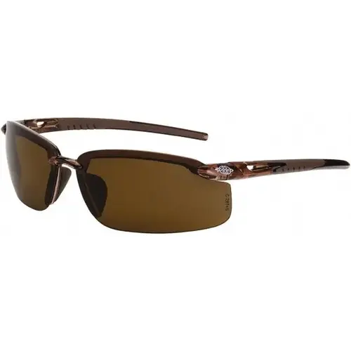 ES5 Safety Glasses, Crystal Brown Frame, Polarized Brown Lens ES5 Safety Glasses, Crystal Brown Frame, Polarized Brown Lens