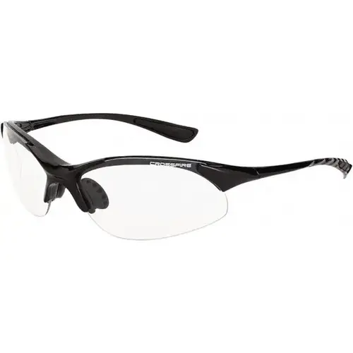 Safety Glass: Scratch-Resistant, Polycarbonate, Clear Lenses, Full-Framed, UV Protection