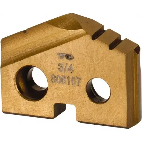 Spade Drill Insert: 3/4" Dia, Seat Size 1, Cobalt TiN Spade Drill Insert: 3/4" Dia, Seat Size 1, Cobalt TiN